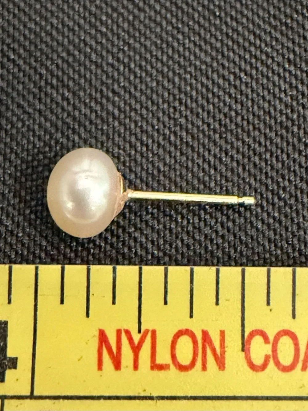Vintage Pearl & 10k Gold Stud Earrings Coastal Grandma VTG Retro Classic Elegant